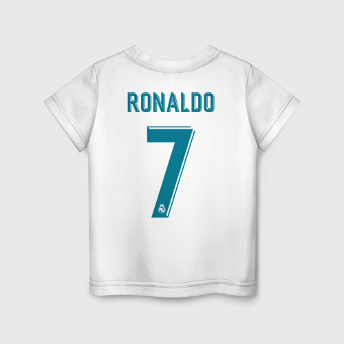 Детская футболка хлопок Криштиану Роналду Форма 2018, цвет белый - фото 2