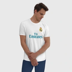 Мужская пижама с белой футболкой хлопок Криштиану Роналду Форма 2018 - фото 2