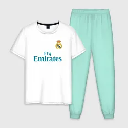 Мужская пижама с белой футболкой хлопок Гарет Бэйл Форма 2018