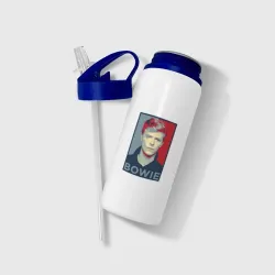 Бутылка для воды с трубочкой David Bowie - фото 2