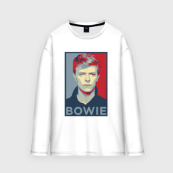 Мужской лонгслив oversize хлопок David Bowie