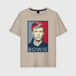 Женская футболка хлопок Oversize David Bowie