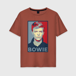 Женская футболка хлопок Oversize David Bowie