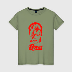 Женская футболка хлопок Дэвид Боуи