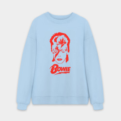 Мужской свитшот oversize без начеса хлопок Дэвид Боуи