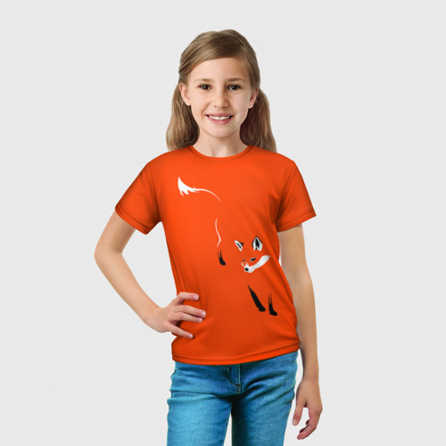 Детская футболка 3D Лисица, цвет 3D печать - фото 5