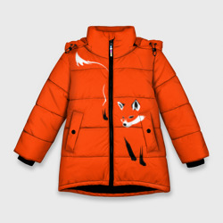 Зимняя куртка для девочек 3D Лисица