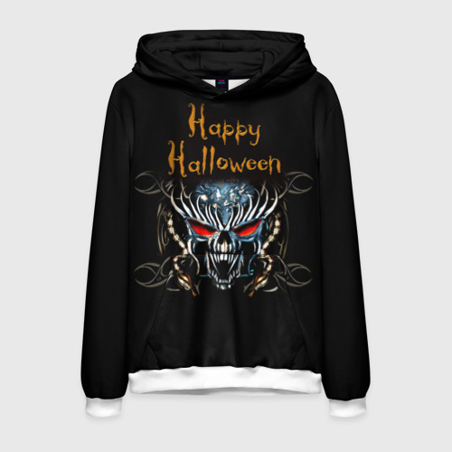 Мужская толстовка 3D Happy Halloween, цвет белый