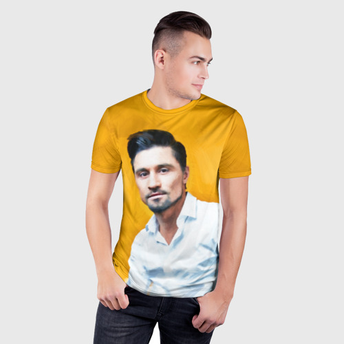 Мужская футболка 3D Slim Билан, цвет 3D печать - фото 3