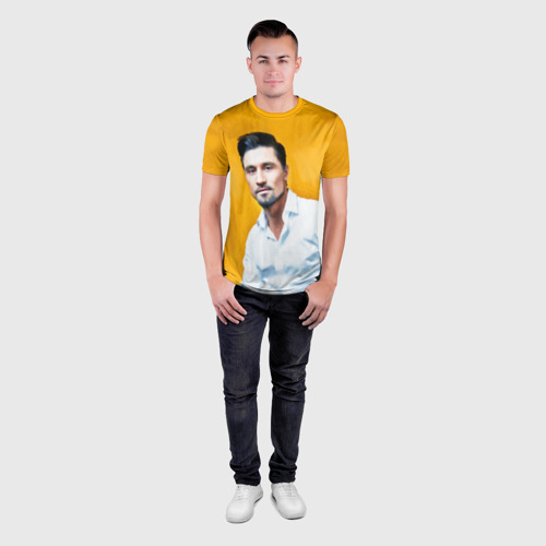 Мужская футболка 3D Slim Билан, цвет 3D печать - фото 4