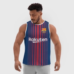 Мужская спортивная майка 3D Неймар Форма Барселона 2018 - фото 2