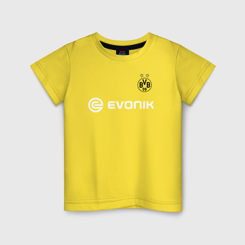 Детская футболка хлопок Марко Ройс Форма Бонусная 2018, цвет желтый