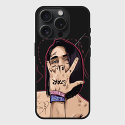 Чехол силиконовый для Apple iPhone 15 Pro Мax матовый Face Фэйс