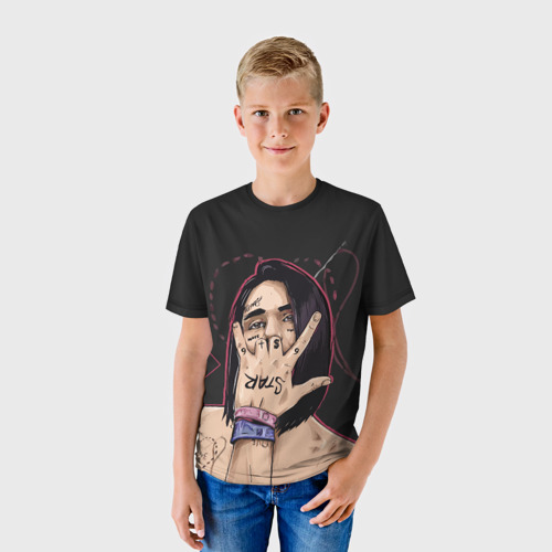 Детская футболка 3D Face Фэйс, цвет 3D печать - фото 3