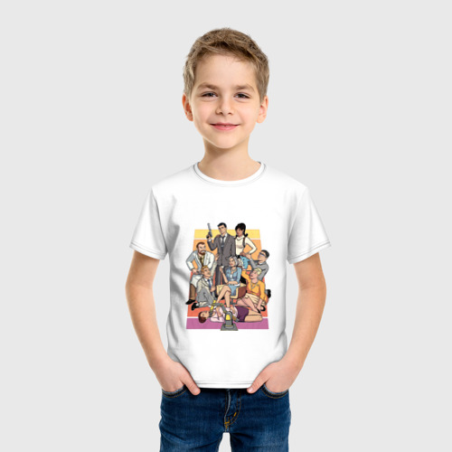 Детская футболка хлопок Archer, цвет белый - фото 3