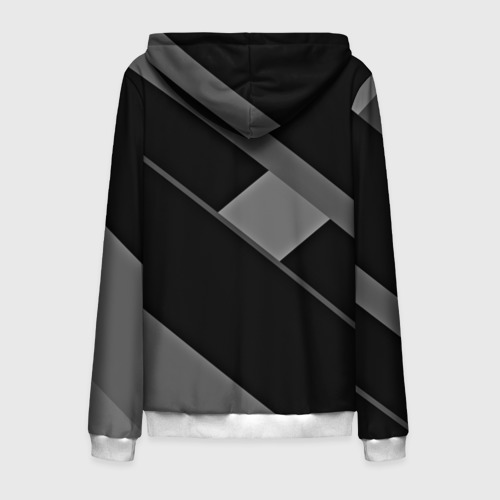 Мужская толстовка 3D на молнии FC Barcelona gray collection, цвет белый - фото 2