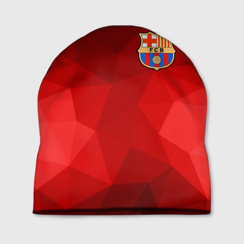 Шапка FC Barcelona red polygon 2018 (3D)