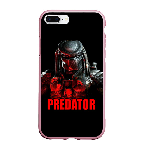 Чехол для iPhone 7Plus/8 Plus матовый Predator, цвет розовый