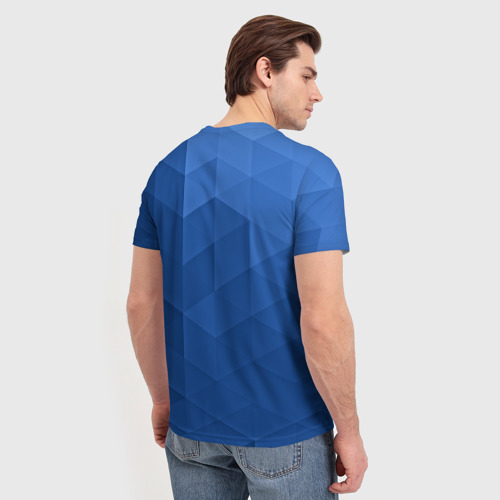 Мужская футболка 3D trianse blue - фото 4