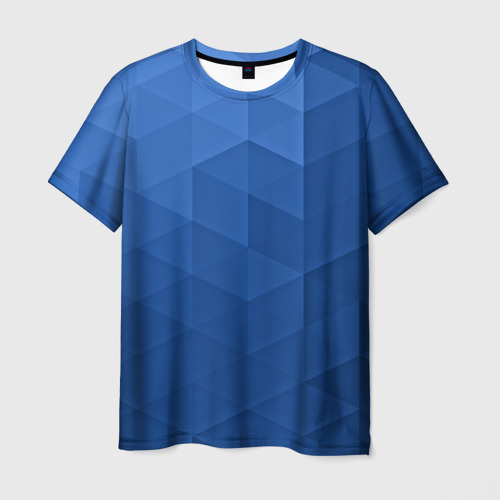 Мужская футболка 3D trianse blue, цвет 3D печать