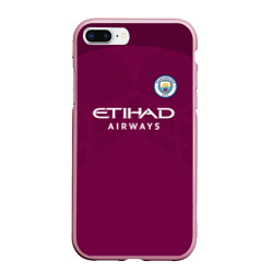 Чехол для iPhone 7Plus/8 Plus матовый Манчестер Сити Форма Away 2018