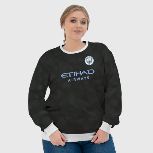 Женский свитшот 3D Manchester City Kit Third, цвет 3D печать - фото 6