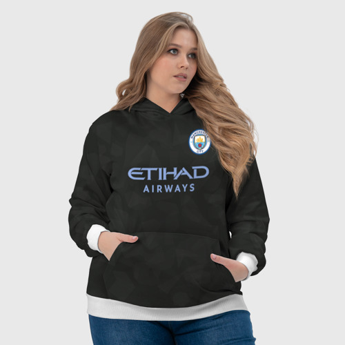 Женская толстовка 3D Manchester City Kit Third, цвет 3D печать - фото 6