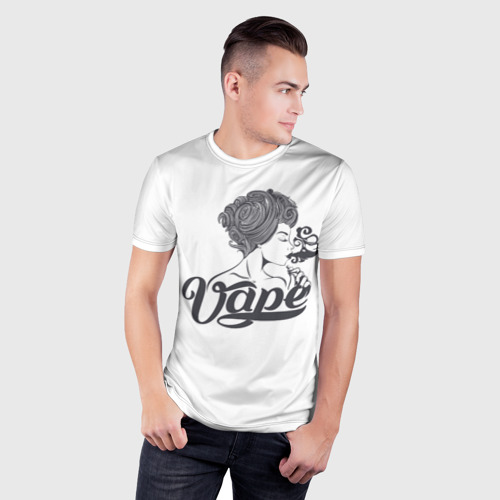 Мужская футболка 3D Slim VAPE, цвет 3D печать - фото 3