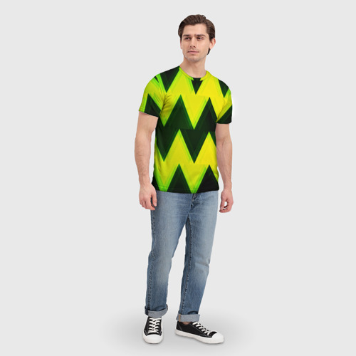 Мужская футболка 3D Zigzag - фото 5