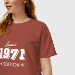Женская футболка хлопок Oversize Limited edition 1971 - фото 2