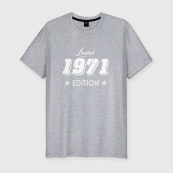 Limited edition 1971 – Мужская футболка хлопок Slim с принтом купить