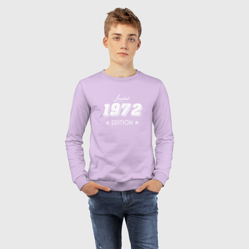 Детский свитшот хлопок Limited edition 1972, цвет лаванда - фото 7