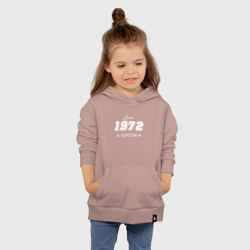 Детская толстовка хлопок Limited edition 1972, цвет пыльно-розовый - фото 4