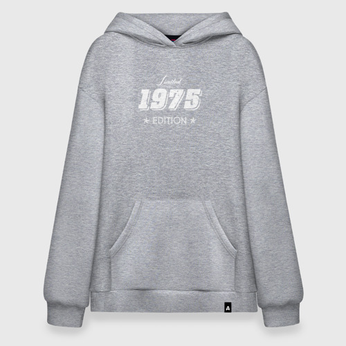 Худи SuperOversize хлопок Limited edition 1975, цвет меланж