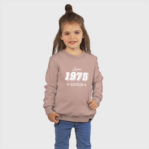 Детский свитшот хлопок Limited edition 1975, цвет пыльно-розовый - фото 3