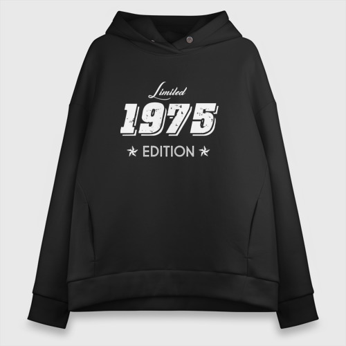 Женское худи Oversize хлопок Limited edition 1975, цвет черный