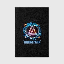 Обложка для паспорта матовая кожа Двигатель Linkin Park