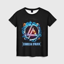 Женская футболка 3D Двигатель Linkin Park