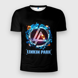 Мужская футболка 3D Slim Двигатель Linkin Park