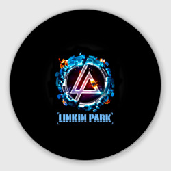 Круглый коврик для мышки Двигатель Linkin Park