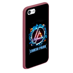 Чехол для iPhone 5/5S матовый Двигатель Linkin Park - фото 2