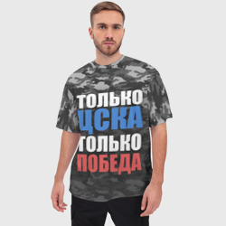 Мужская футболка oversize 3D ЦСКА - фото 2