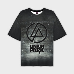 Мужская футболка oversize 3D Стена Linkin Park