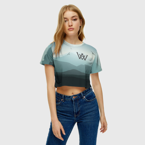 Женская футболка Crop-top 3D Викканский Альянс 3D, цвет 3D печать - фото 3