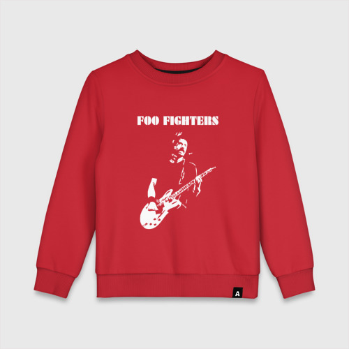 Детский свитшот хлопок Foo Fighters, цвет красный