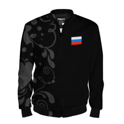 Мужской бомбер 3D Russia - Black Collection