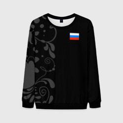 Мужской свитшот 3D Russia - Black Collection