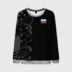 Мужской свитшот 3D Russia - Black Collection