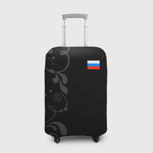 Чехол для чемодана 3D Russia - Black Collection, цвет 3D печать