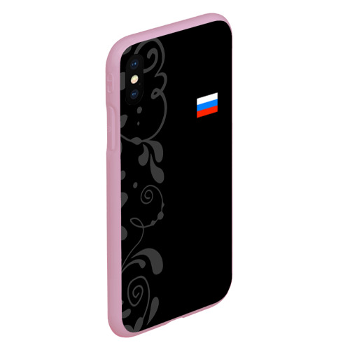 Чехол для iPhone XS Max матовый Russia - Black Collection, цвет розовый - фото 3